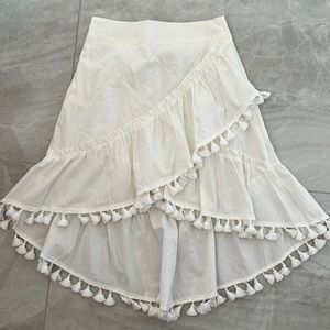 Ruffle Skirt white